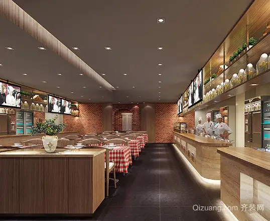 餐馆装饰装潢(餐馆装修效果图简约)